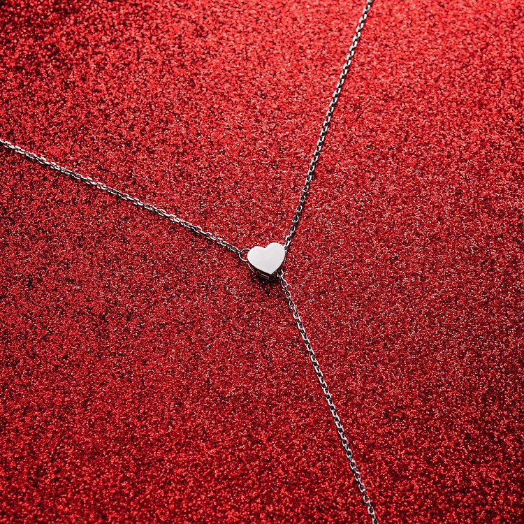 Срібне кольє "Сердечко" (регульована довжина) OR121165 від ювелірного магазину Онікс - 8