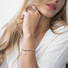 Серебряный браслет с сердечком 141273 от ювелирного магазина Оникс - 3