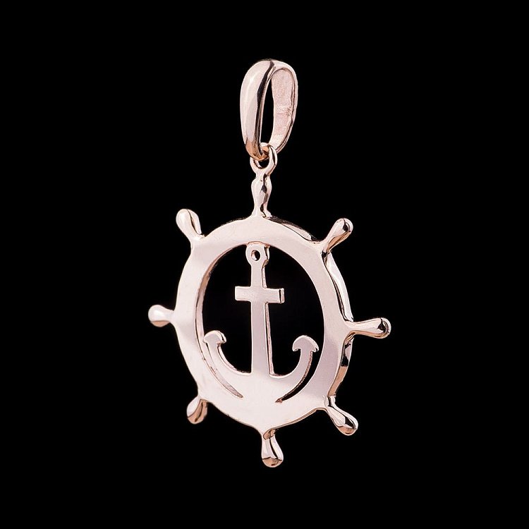 Золота підвіска "Якір" п02761 від ювелірного магазину Онікс