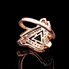 Золотое кольцо с фианитами к565-4661 от ювелирного магазина Оникс - 1