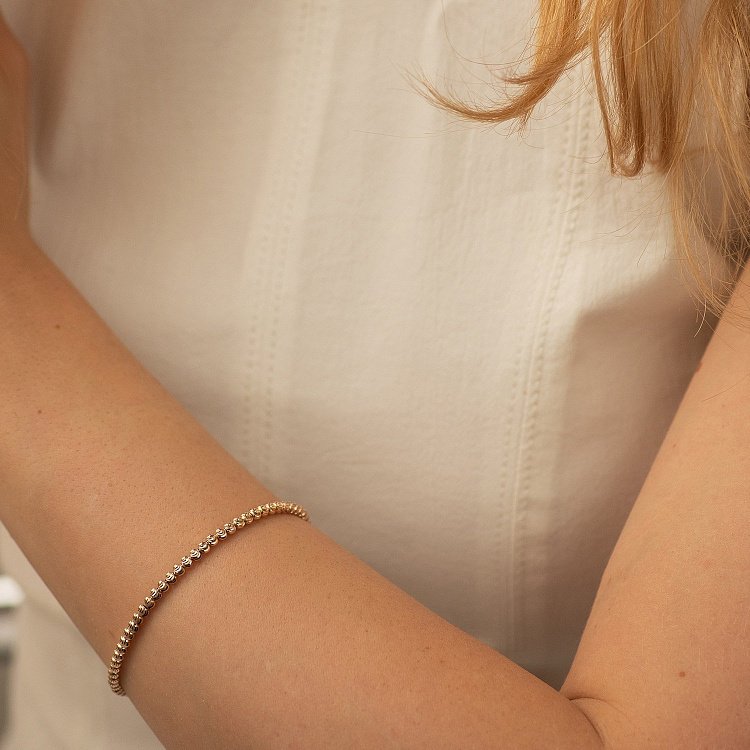 Браслет з червоного золота б04169 від ювелірного магазину Онікс - 11