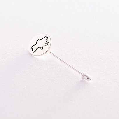 Серебряный значок "Карта Украины" 20056 №3