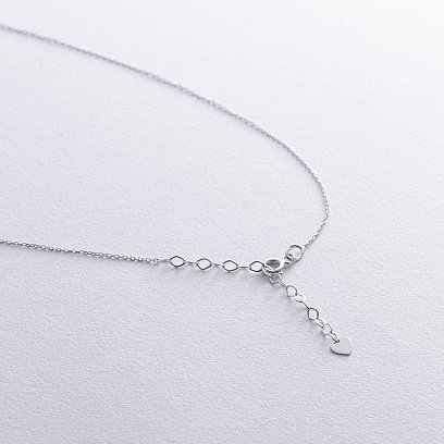 Золоте кольє "Літак" з фіанітом кол02456 №7