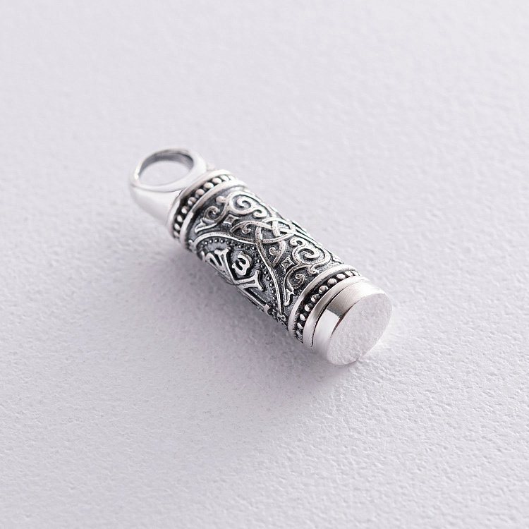 ﻿Срібний кулон - мощевик Хризма 133086 від ювелірного магазину Онікс - 5