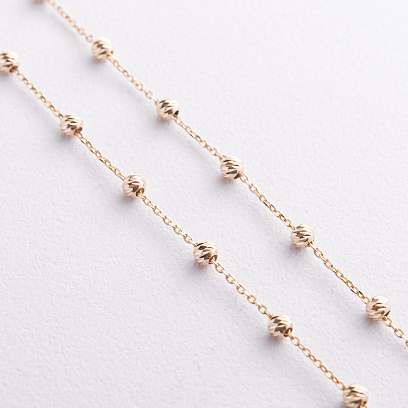 Колье "Шарики" в желтом золоте кол02666 №2