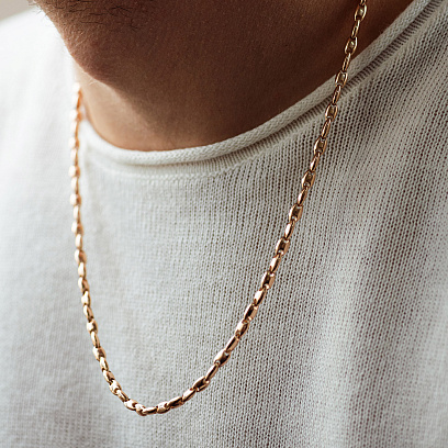 Чоловічий золотий ланцюжок ц00573 №3