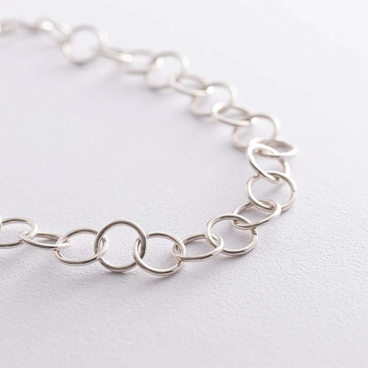 Серебряное колье "Воля" 181039 от ювелирного магазина Оникс - 5