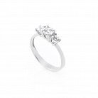 Срібний перстень з фіанітами 111596 от ювелирного магазина Оникс