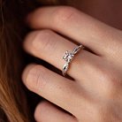 Помолвочное кольцо в белом золоте с бриллиантами 312 от ювелирного магазина Оникс - 5