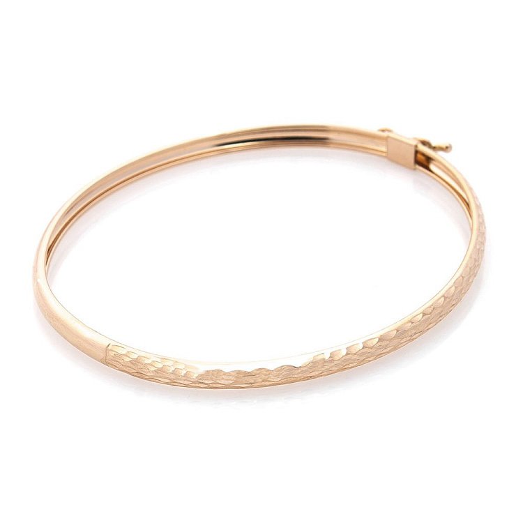 Жорсткий золотий браслет б03371 від ювелірного магазину Онікс - 1