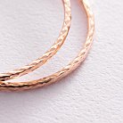 Сережки - кільця в червоному золоті (3.1см) с06772 от ювелирного магазина Оникс - 1