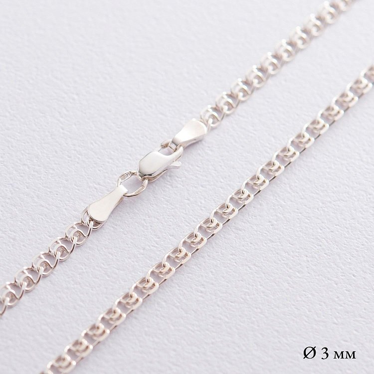 Срібний ланцюжок (плетіння Лав) б010363 від ювелірного магазину Онікс