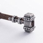 Срібний брелок "Молот вікінга" з ебеном 1116 от ювелирного магазина Оникс - 20