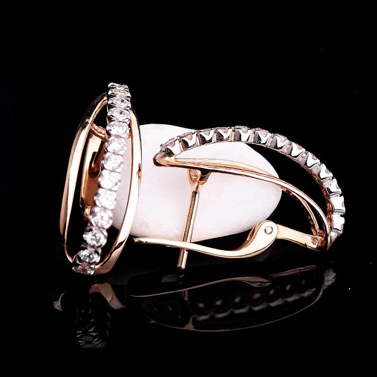 Жіночі сережки із золота с01144 від ювелірного магазину Онікс - 2