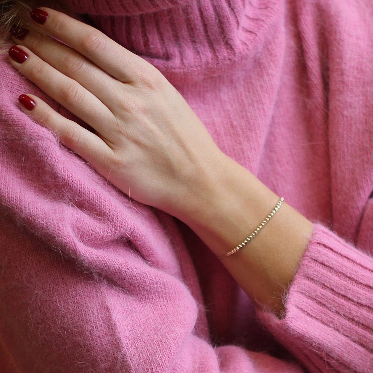 Кульковий браслет з жовтого золота б04301 від ювелірного магазину Онікс - 11