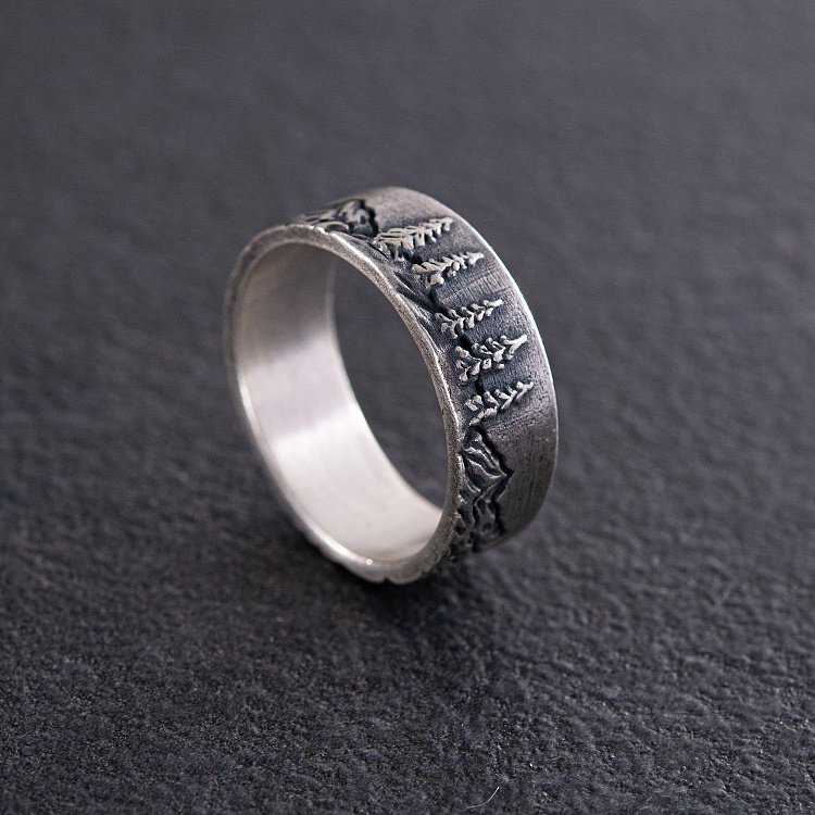 Серебряное кольцо "С видом на горы" 112687 от ювелирного магазина Оникс - 5