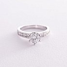 Помолвочное золотое кольцо с бриллиантами 213361121 от ювелирного магазина Оникс - 4