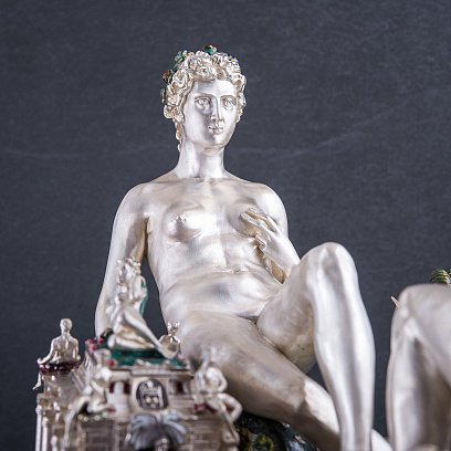 Срібна сільниця ручної роботи "Сальєра" Бенвенуто Челліні сер00099 №5