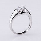 Срібний перстень з фіанітом 111887 от ювелирного магазина Оникс - 1