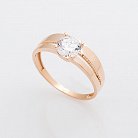 Золотое помолвочное кольцо (фианит) к04901 от ювелирного магазина Оникс