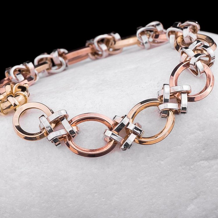 Женский золотой браслет б01508 от ювелирного магазина Оникс - 2