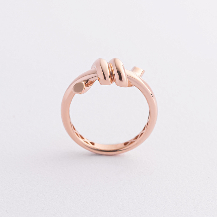 Кольцо "Brigitte" в красном золоте к08369 от ювелирного магазина Оникс - 1