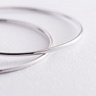 Сережки - кільця в сріблі (5.1 см) 122341 от ювелирного магазина Оникс - 3