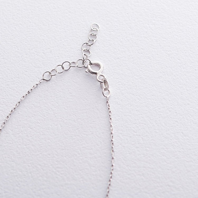 Серебряное колье "Круг" 18907 от ювелирного магазина Оникс - 2