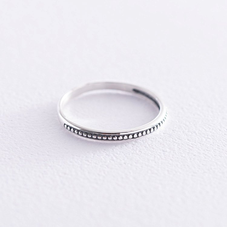 Каблучка в сріблі (чорніння) 112547 від ювелірного магазину Онікс