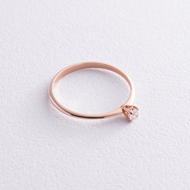 Помолвочное золотое кольцо с бриллиантом 229432421 от ювелирного магазина Оникс - 3