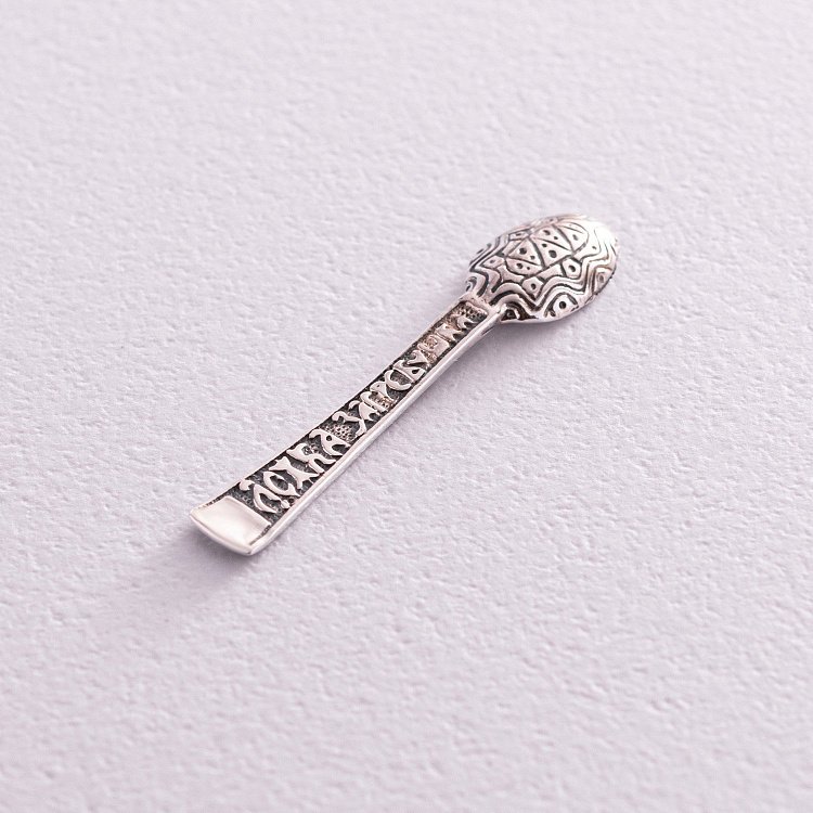 Сувенір зі срібла "Ложка - загребушка" 23474 від ювелірного магазину Онікс - 2