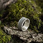 Серебряное текстурное кольцо 7017 от ювелирного магазина Оникс - 5