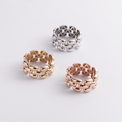 Каблучка "Charlie" у жовтому золоті к08380 №3