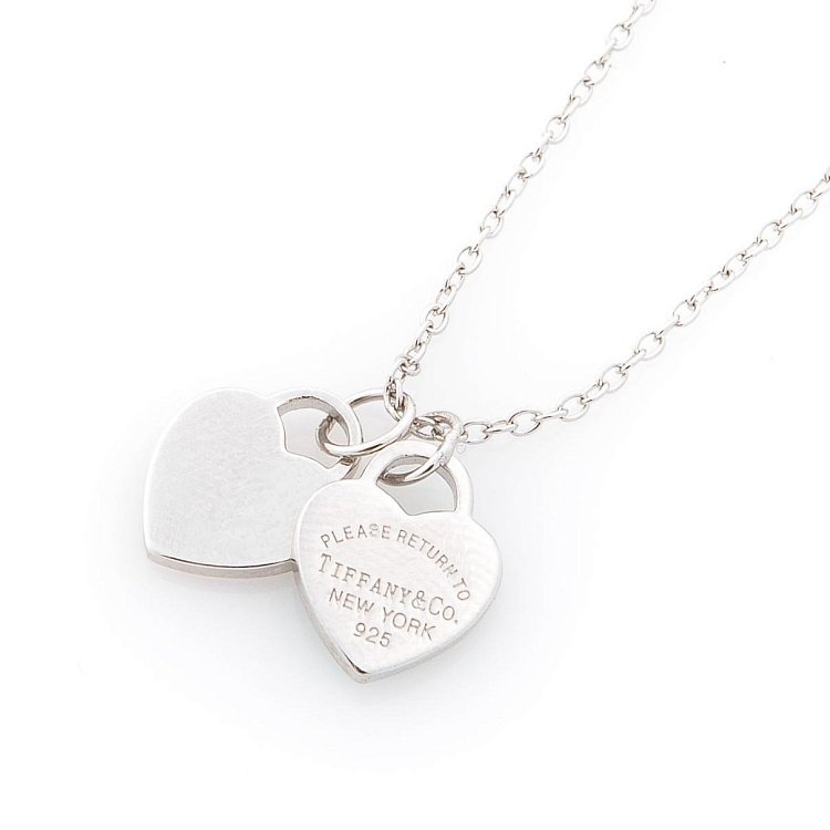 Срібне кольє "Сердечка з емаллю" 18643 від ювелірного магазину Онікс - 1