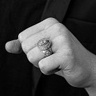 Чоловічий срібний перстень "Вікінг" 424 от ювелирного магазина Оникс - 13