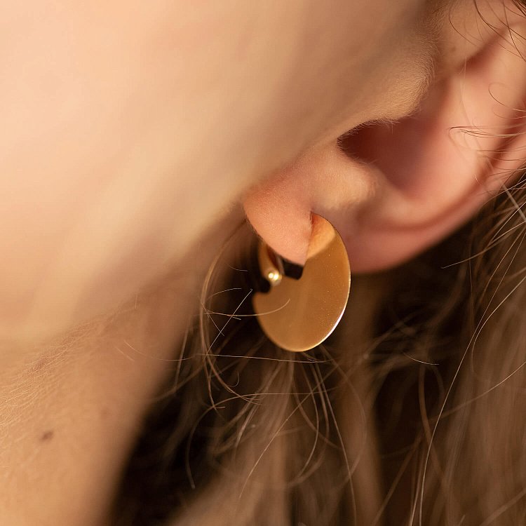 Сережки "Лаура" у жовтому золоті 470591М від ювелірного магазину Онікс - 3