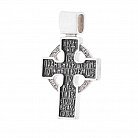 Срібний православний хрест з чорнінням 132404 от ювелирного магазина Оникс - 1