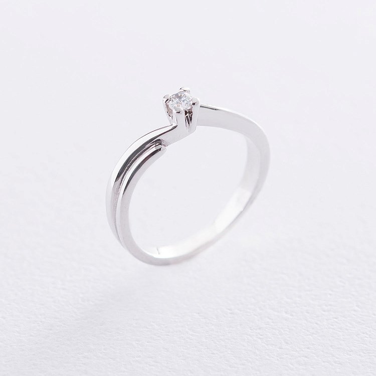 Золотое помолвочное кольцо (фианит) к06161 Золотое помолвочное кольцо (фианит) к06161 от ювелирного магазина Оникс