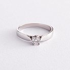 Помолвочное золотое кольцо с бриллиантом 220671121 от ювелирного магазина Оникс - 2