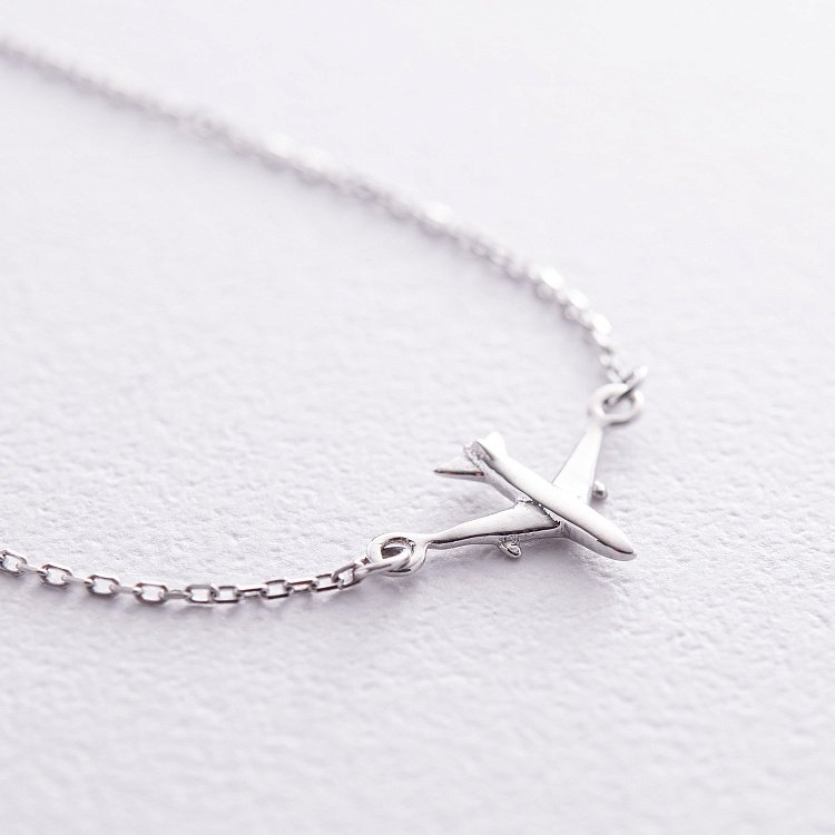 Золотий браслет "Літачок" б04188 від ювелірного магазину Онікс - 4