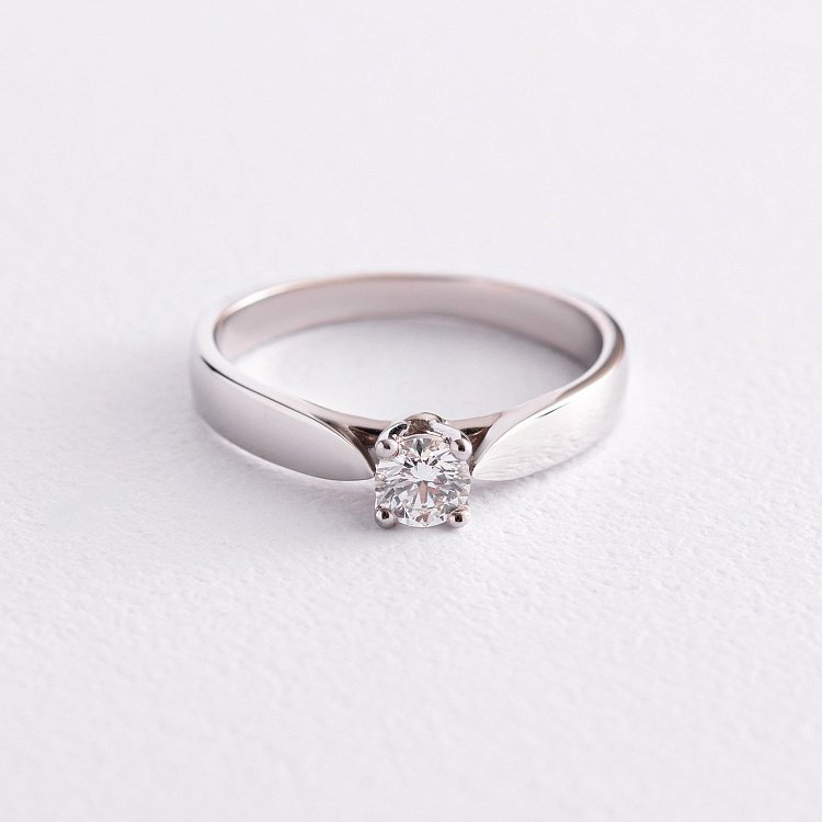 Помолвочное золотое кольцо с бриллиантом 220671121 от ювелирного магазина Оникс - 2