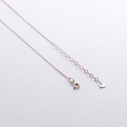 Кольє "Хрестик" у жовтому золоті (діаманти) колб0132м №5