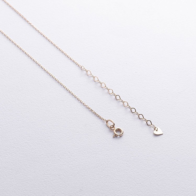 Кольє "Хрестик" у жовтому золоті (діаманти) колб0132м від ювелірного магазину Онікс - 4