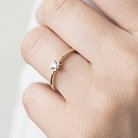 Золотое помолвочное кольцо (бриллианты) 501714 от ювелирного магазина Оникс - 4