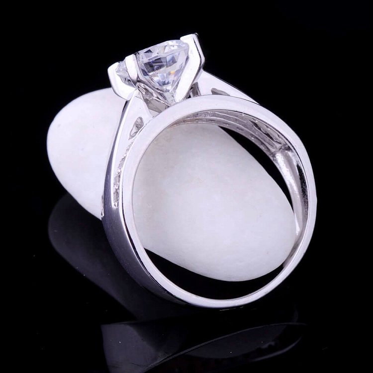 Золота каблучка (фіаніти) к02970 від ювелірного магазину Онікс - 5