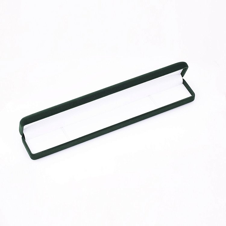 Футляр для прикрас смарагдовий довгий сф3038 - 1 Футляр для прикрас смарагдовий довгий сф3038 від ювелірного магазину Онікс - 1