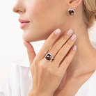 Золотое кольцо с бриллиантами и топазом CR1671Sgm от ювелирного магазина Оникс - 4