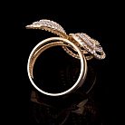 Золотое кольцо "Винтаж" с фианитами к03636 от ювелирного магазина Оникс - 1