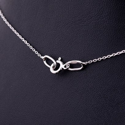 Золотое колье "Крестик" с фианитами кол00814 №4