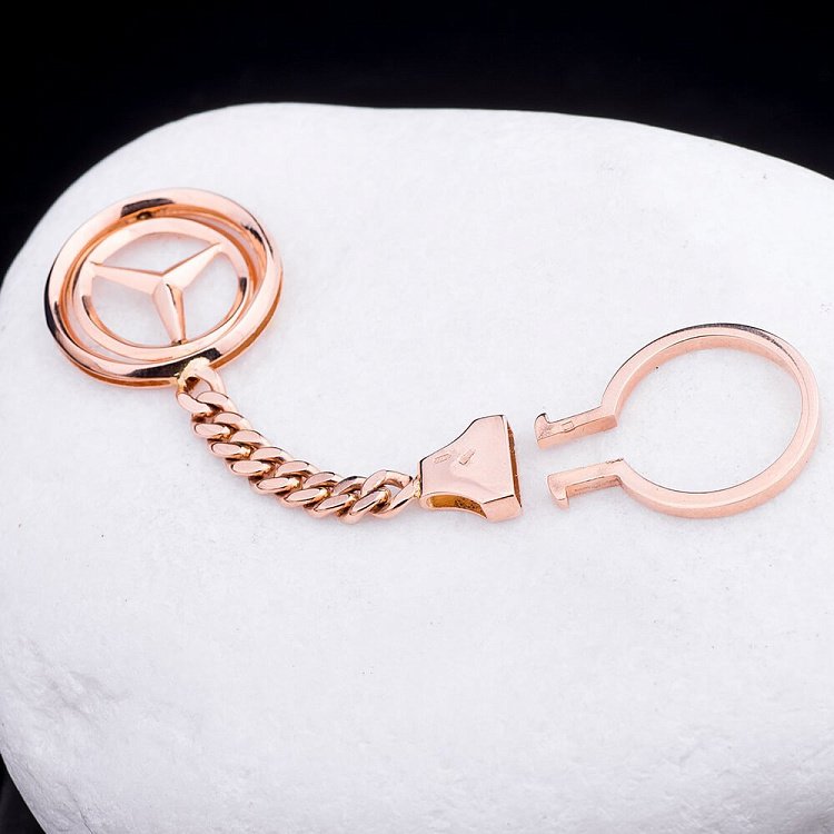 Золотий брелок "Mercedes-Мерседес" бр00001мрс - 2 Золотий брелок "Mercedes-Мерседес" бр00001мрс від ювелірного магазину Онікс - 2